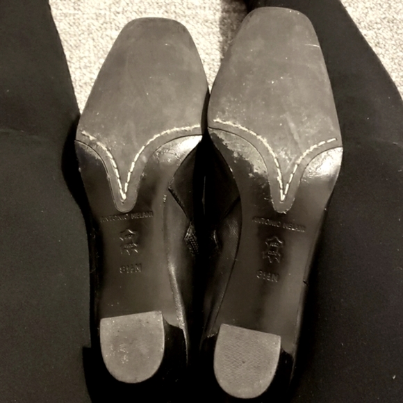 Antonio Melani black leather boots, size 8.5 - Picture 5 of 5